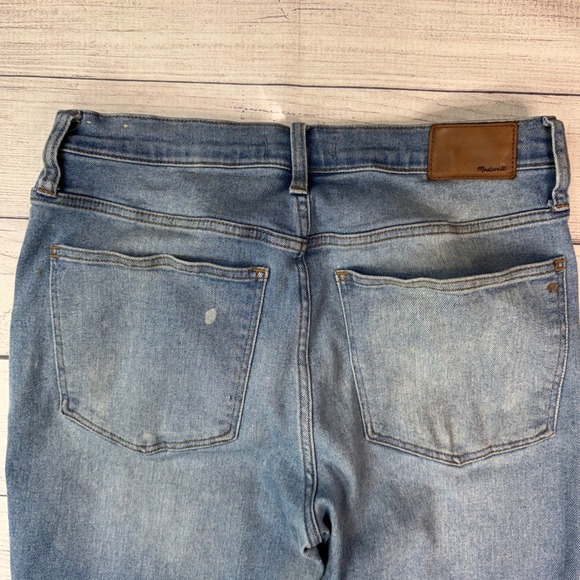 Madewell 10 High-Rise Skinny Crop Jeans Medium Wash Blue Size 30 - Picture 9 of 12